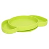 Kids Divided Plates Safe Silicone Foldable Prevent Slipping Toddler Suction