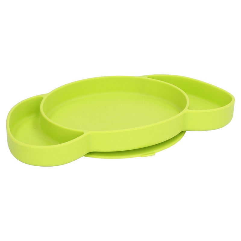 Kids Divided Plates Safe Silicone Foldable Prevent Slipping Toddler Suction