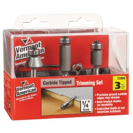 Vermont American 23006 Router Bit Set 3Pc