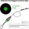 THKFISH Leaders Fishing with Hooks Carolina Rigs Pre Rigged Carolina