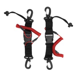 2 Piezas de Cordón de Bobina de Buceo, Cordón de Cámara En Espiral con Resorte de Acero Inoxidable Hebilla de Liberación Rápida En Espiral con Resorte de Acero Inoxidable