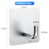 KRUI 4 Pcs Adhesive Wall Hooks for Emergency Fire Blankets,