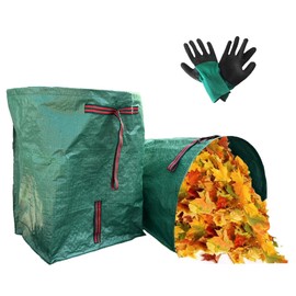 DZHPSRSZ 2-Pack Yard Waste Bags(53Gallon),Leaf Bags,Garden Bag for Collecting Leaves,Debris,Grass Clippings,Lawn Bags,Collapsible Trash Can,Reusable Yard Waste Bags,Garden Waste Bags