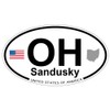 US Decal, Inc. Sandusky, Ohio Oval Sticker