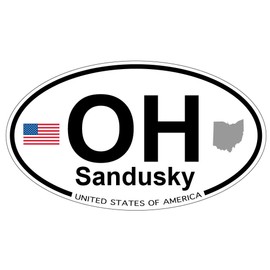US Decal, Inc. Sandusky, Ohio Oval Sticker