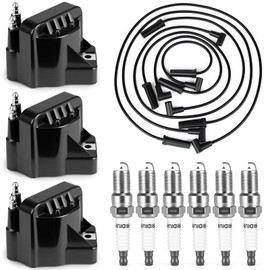 Set of 3 DR39 Ignition Coil with Iridium Spark Plug and Wire Set 3.8L V6