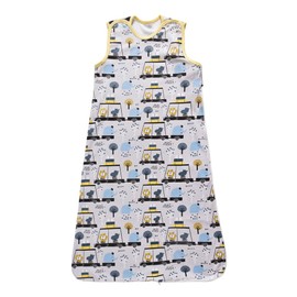 Little Tots Baby Sleep Sack, 100% Cotton Baby Swaddle Transition Wearable Blanket, Sleeveless Sleeping Bag 2-Way Zipper