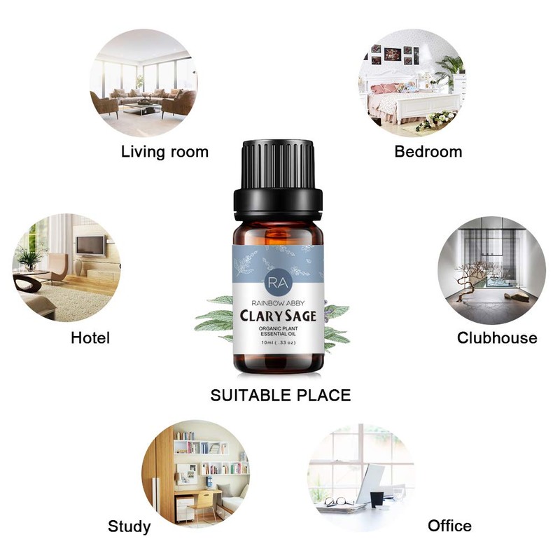 RAINBOW ABBY 6-Pack Orangic 100% Pure Essential Oil Set (Vanilla,