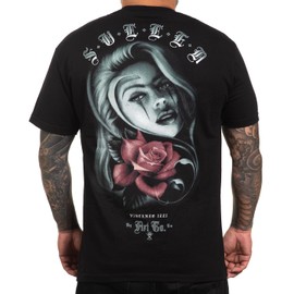 Sullen Men's Vincenzo Lzzi Artist Series Tattoo Lifestyle Graphic Standard Short Sleeve Tee Black