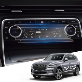 For 2024 Genesis GV80 Screen Protector - (2PCS) 2021-2024 GV80 AC Screen Protector 2021-2024 GV80 Accessories Anti Fingerprint& Scratch Car System GPS Navigation Dashboard Ultra-Tough Screen Protector
