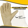 Premium Leather Work Gloves Medium With FREE Assorted Welding Cap