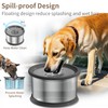 3.5L Dog Water Bowl No Spill 118oz Stainless Steel Dog