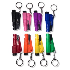 Glass Breaker 3-in-1 Car Window Breaker Seatbelt Cutter Car Escape Tool Car Safety Hammer Car Safety Rescue Tool Seatbelt Slicer Car Tool Glass Breaker Emergency Car Window Breaker Whistle (Black, 2)