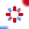Independence Day Press on Nails Short Square Fake Nails American