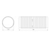 Diameter 100 mm, 1 m PVC ventilation hose, flexible hose,