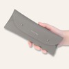COGURE COPEN-X Pencil Case, Genuine Leather, With a Briefcase Closure,