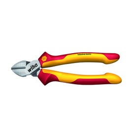 Wiha 43336 Industrial Electric with DynamicJoint Side Cutters, Red / Yellow, 160 mm