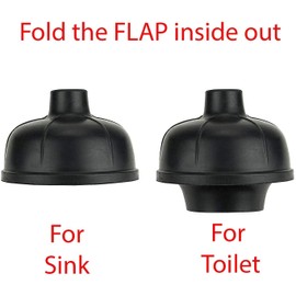 SOFINNI Heavy Duty Toilet Plunger Clogged, Unclog Sink Flange - Plungers for Bathroom - Dual Purpose Flap Drain Cleaner
