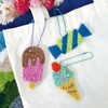 HAND U JOURNEY 3Pcs Embroidery Punch Needle Bachpack Charm Kit,
