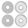 4 Pcs Washable Mopping Pads, Reusable Grey Cleaning Cloth, Replacement