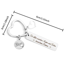 Prrivnix Mother's Day Gifts For Mum Keyring Mum Gifts For Mum Best Mum Gift Christmas Day Gifts For Mother, The love between mother and daughter knows no distance