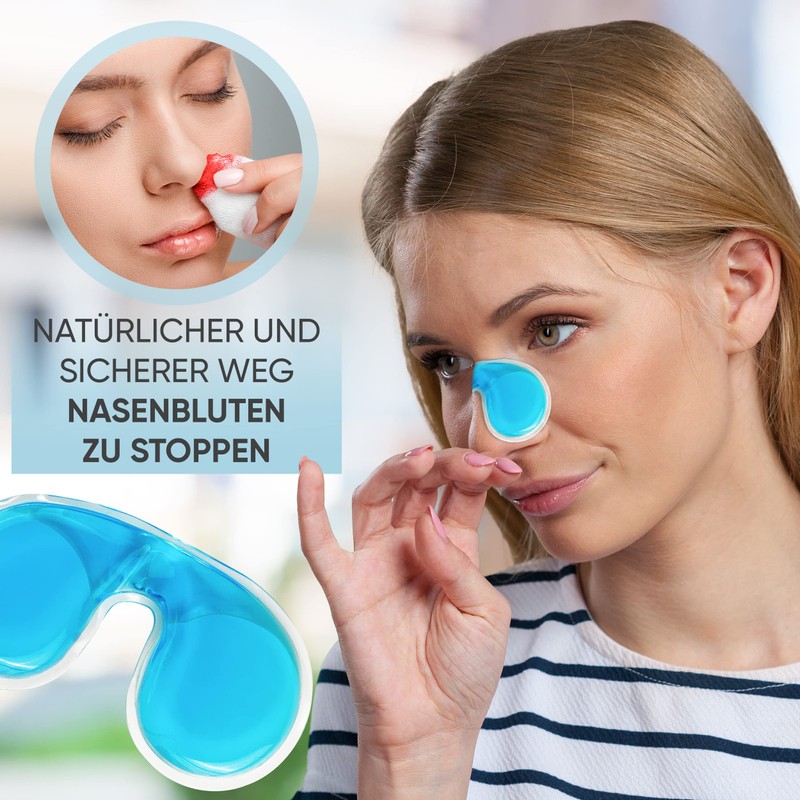 ICEHOF Nosebleed Stopper Cooling Pads - 2 Reusable Cooling Pack