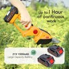 LUXBIRD 2-in-1 Mini Hedge Trimmer Cordless,Light Handheld Grass Trimmer, Electric