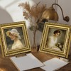 eletecpro 4x4 Picture Frames Set of 4, Ornate Frames with