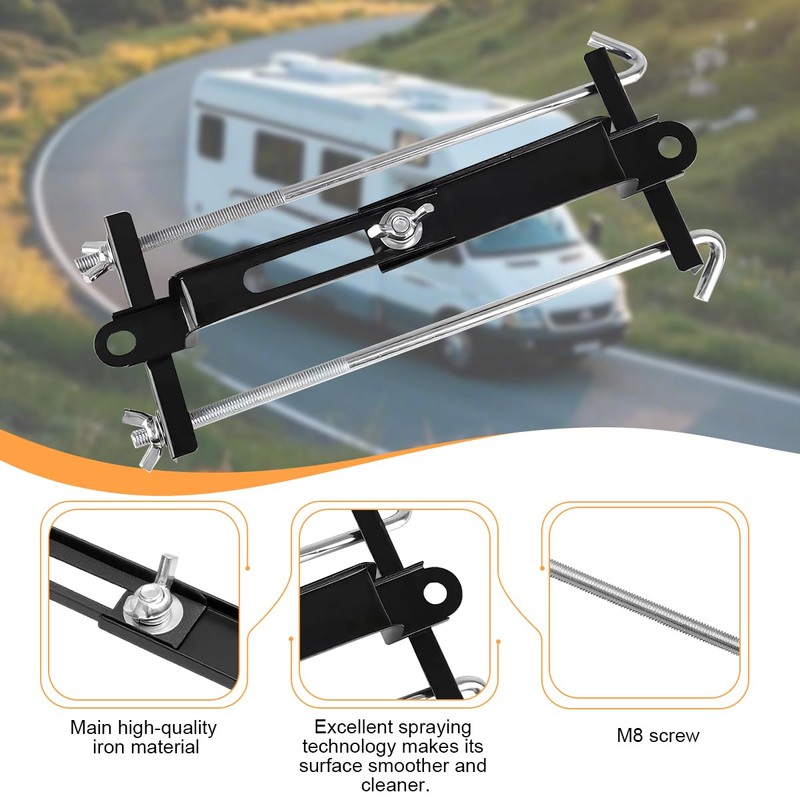 Adjustable Battery Hold-Down Kit with 10.6 Inch J-Bolt