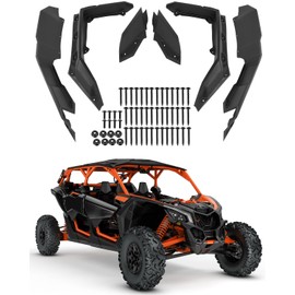 Goottan X3 Fender Flares Mud Guards Extended Front and Rear fit for 2017-2023 Can Am Maverick X3 & X3 Max RS Turbo R RR