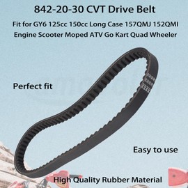 Amavoler 842-20-30 CVT Drive Belt Aftermarket Replacement Accessory Fit for GY6 125cc 150cc 157QMJ 152QMI Scooter ATV Quad Wheeler Go Kart Moped.