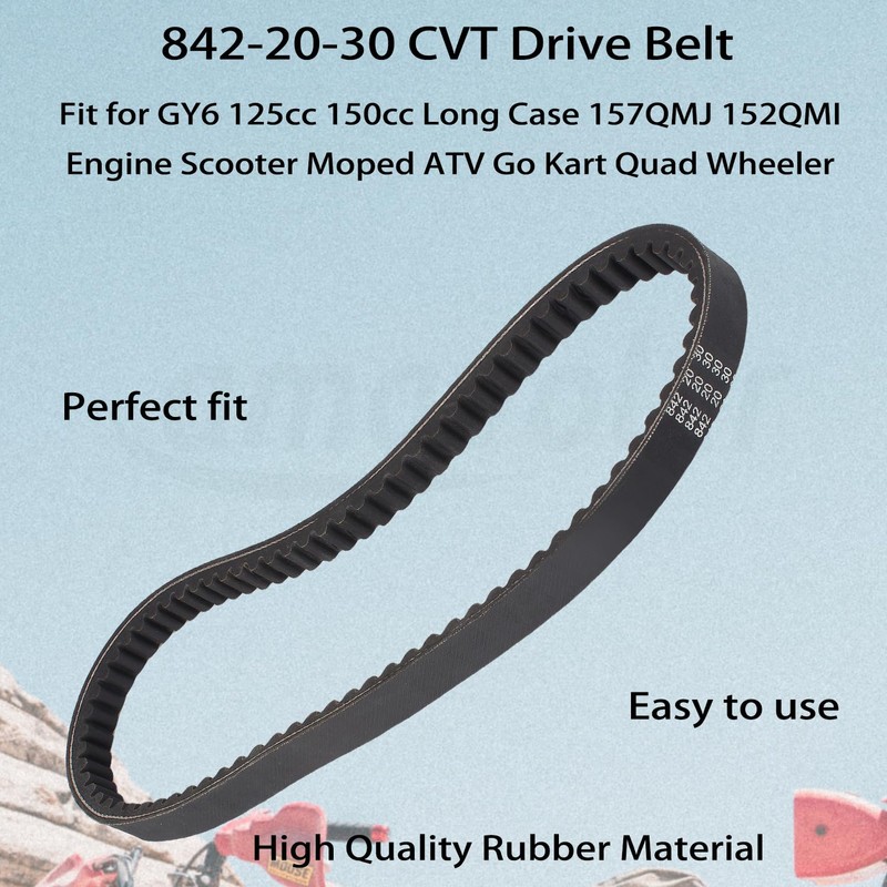 Amavoler 842-20-30 CVT Drive Belt Aftermarket Replacement Accessory Fit for