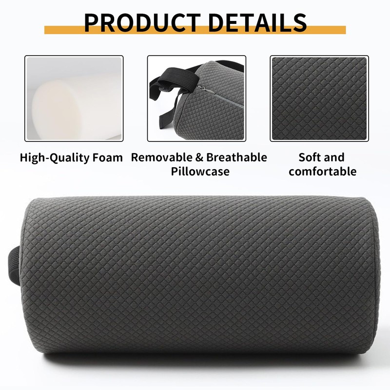 CharmBurst Ergonomic Lumbar Cushion with Cover, Lumbar Cushion Car with