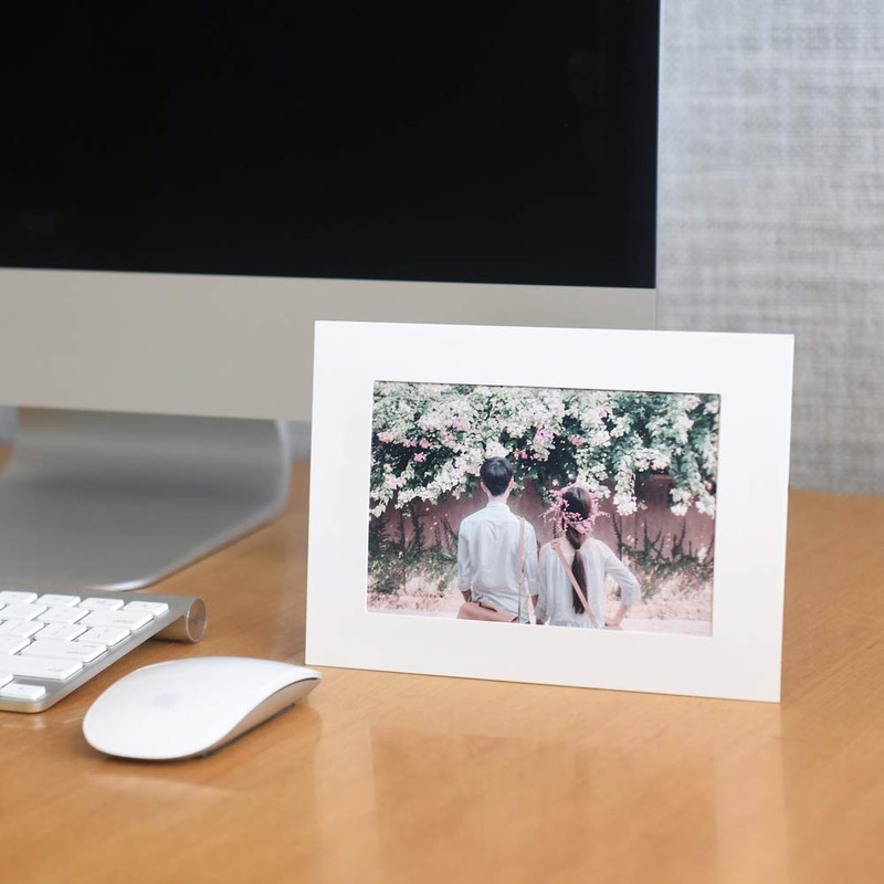 Monolike Standing Paper Photo Frame White 4x6 Standing Paper Frame
