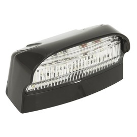 LED Autolamps 41 Series Multivolt 12-24V 4-LED's Licence Plate Lamp with Black Housing in Blister Pack, 70 mm x 42 mm x 40 mm Size