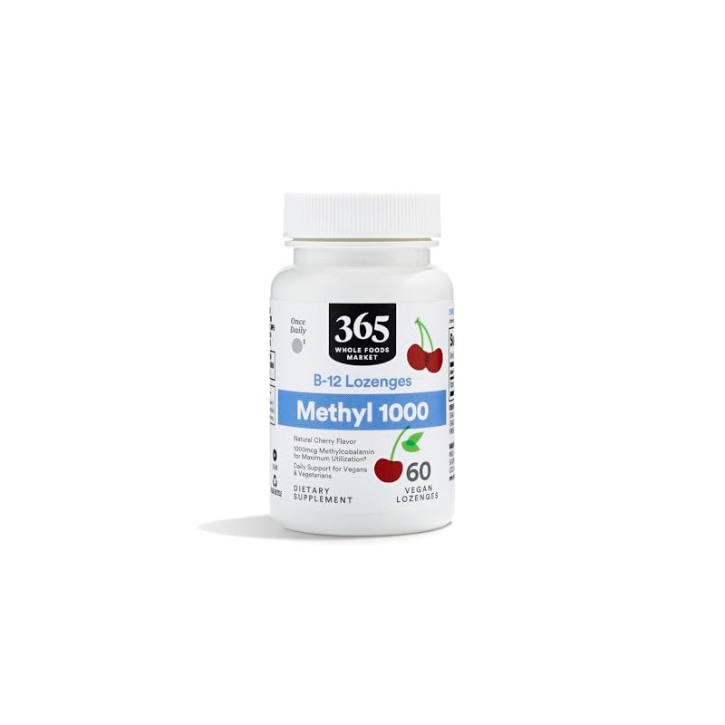 Whole Foods Market, Methyl B-12 1000 MCG Cherry Lozenge, 60