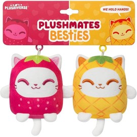 TeeTurtle Plushiverse - Plushmates Besties Keychain Set - Style: Cat