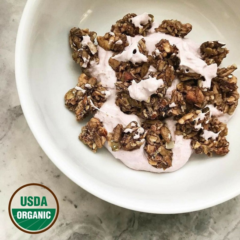 Lark Ellen Farm Cacao Cherry Grain-Free Granola Clusters, Organic Vegan