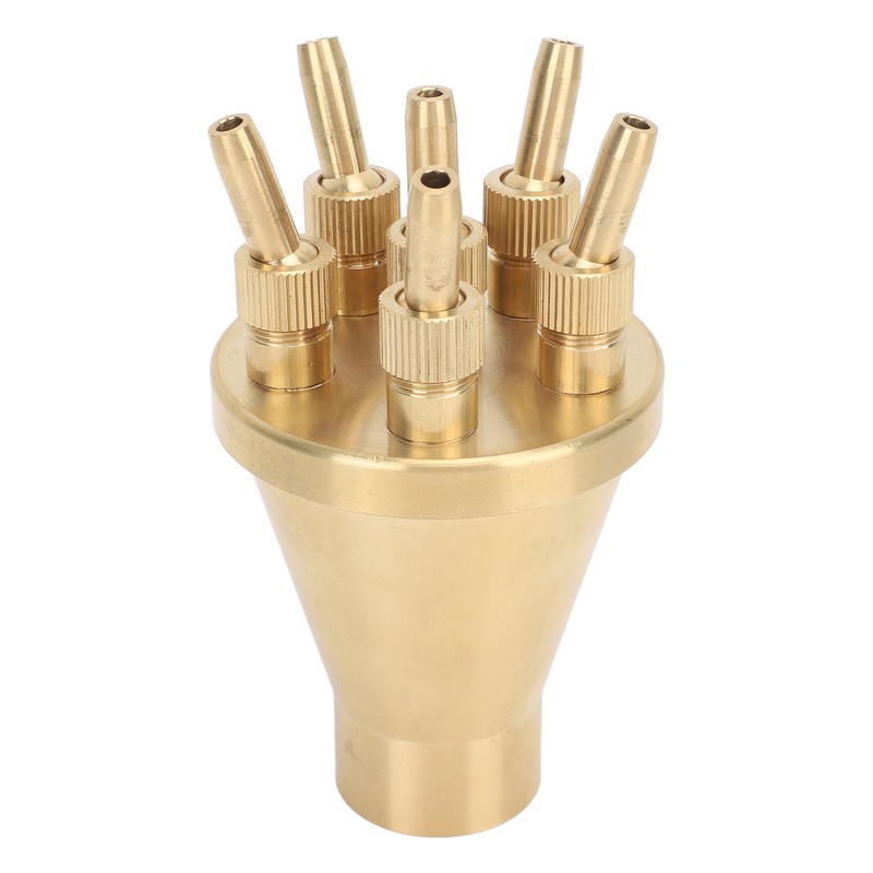 Copper Water Fountain Nozzle Direct Spraying Universal Adjust Pool Sprinkler