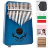 Alnicov 17 Key Kalimba Finger Thumb Piano，Built-in Pickup，Africa Musical Instrumentos