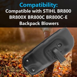 4283-140-0611 Blower Muffler Replacement for Stihl BR800 BR800C BR800X Backpack Blowers Replace 42831400611 4283 140 0611