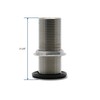 LEYSO Stainless Steel 1" NPS Thread Bar Sink 3-1/4” Drain