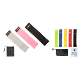 BodyForge Resistance Loop Bands & Tube Bands Exercise Sets Bundle