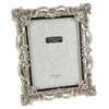 Impressions - Antique Silver Floral Resin Photo Frame with Crystals