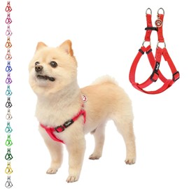 PUPTECK Dog Harness, Stray Tag, Dog Harness, Throat Friendly Harness, Pet Supplies, Dog Harness, Adjustable, Easy to Put on and Take Off, Lightweight, Breathable, Comfortable, Low Strain, Durable