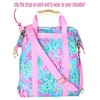 Lilly Pulitzer Insulted Backpack Cooler Large Capacity, Pink/Blue Portable Soft