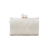 niana Party Bag, Clutch Bag, Handbag, Pearl, Satin, beige