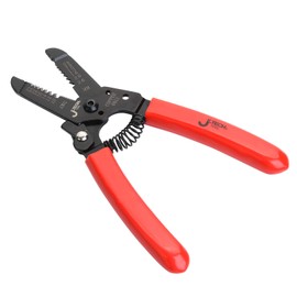 Jetech 6 Inch Wire Stripper, Pro Electricians Tool with Integrated Wire Cutter, 7 Fixed Stripping Positions for 10-22 AWG Copper Wire