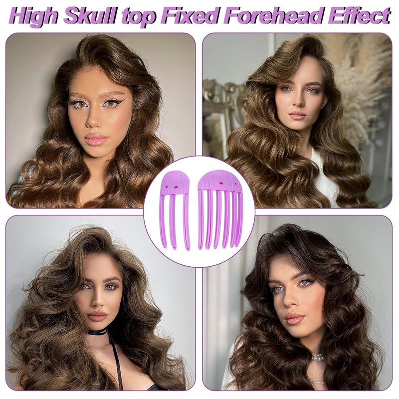 2 Pcs Wind Shaping Styling Comb for Fluffy Bangs,No-Trace Hair
