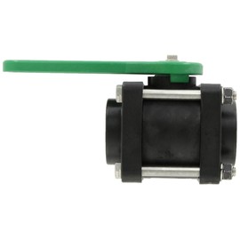 Green Leaf V150FP Polypropylene Bolted Ball Valve, Full Port, 1 1/2" NPT Female
